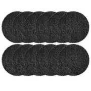 12Pack Trash Can Absorbing Filters, Activated Charcoal Purifying Deodorizer for Trash Cans, Compost Black