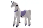 Unicorn Ride On Animal Toy for Kids, Purple - Large