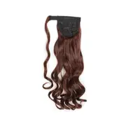 2 Pcs Synthetic Long Wavy Clip In Ponytail Hair Extension Wrap Around Ponytail Fake Pony Tail Hairpiece For Women