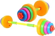 BESTonZON 1 Set Adjustable Dumbbell for Plastic Barbell Exercise Tool Lightweight Hand Weights for Boys for Arm Strength Training and Playtime Fun