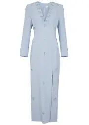 Huishan Zhang Aurore Crystal-embellished Maxi Dress - Light Blue - 14 (UK14 / L) 14 (UK14 / L)