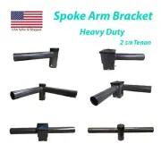 Spoke Arm Mounting Bracket Tenon Adaptor Round/Square Parking Light Pole Fixture