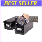 Versatile CD Storage Box Set - 2 Durable Containers for Music Aficionados