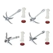 Folding Grapnel Anchor with 20M Rope Kayak Anchor for Raft Canoe Dinghies