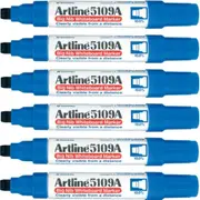 Artline Whiteboard Marker Big Nib 10mm Chisel Tip Blue Box 6 5109A
