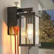 Dusk to Dawn Porch Lights with GFCI Outlets Waterproof Outdoor Wall Lights Ex...
