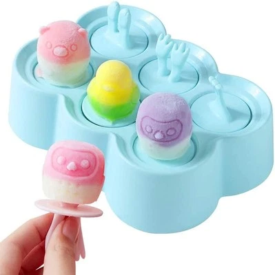 Mini Ice Pop Molds BPA Free, Silicone Reusable Small Popsicle Molds with Stic...