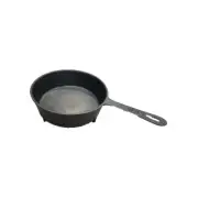 Black 11" Orphaned Cast Iron Pot Pan For Camp Fire