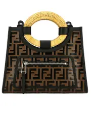 Fendi Runaway Multicolour Leather Shopper