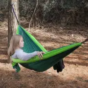 Outdoor Double Inflatable Hammock Anti-Rollover Camping Swing 270x140cm (Dark Gr