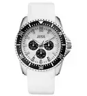 Guess W90070G5 Focus Men's Watch Silicone Bracelet White