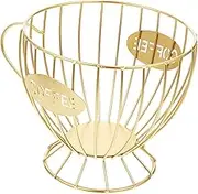 GRIRIW Coffee Storage Basket Holder for Home Cafe and Office