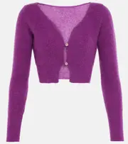 [Jacquemus] Jacquemus Le Cardigan Alzou cropped cardigan UK 6 purple