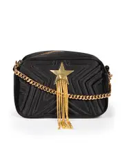 Black Star Quilted Camera Bag