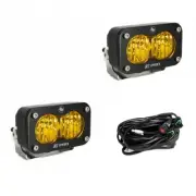 Baja Designs S2 Pro Dual LED Auxiliary Light Pod Wide Cornering - Amber