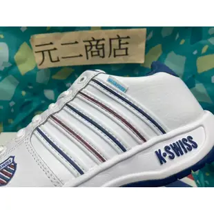 (元二商店）K-SWISS 休閒鞋 KS Eadall WP 男款 運動鞋 復古鞋 防水皮革 白藍06781-175
