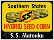Southern States Hybrid Seed Corn 9" x 12" Metal Sign