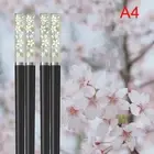 Amber Cherry Blossom Alloy Chopsticks Chinese Chopsticks Reusable TablewareJ-ja