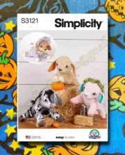 Simplicity 3121 Plush Baby Goats SEWING PATTERN s3121 UNCUT