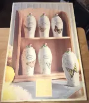 NIB Lenox Butterfly Meadow Spice Rack with 6 Jars