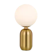 Torcia Round Opal Gold Table Lamp