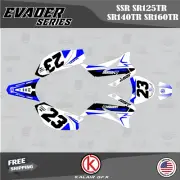 Graphics Kit for SSR SR125TR SR140TR SR160TR Evader Series - Blue