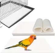 100 Sheets Bird Cage Liners 17×12 Inches, Color You Bird Cage Paper Liners Non-Woven Parakeet Cage Liners Precut Bird Cage Paper Absorbent Bird Cage Liners for Large Bird Cage