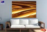Orange Gold Abstract Design Wall Canvas Home Decor Australian Made Quality