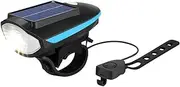 Cycling Horn Flashlight,Solar-Powered Night Cycling Lighting | USB Rechargeable Night Cycling Lighting, Waterproof Cycle Front Lights Set for Road Night Riding