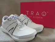 TRAQ by ALEGRIA Qarma White Lace Up Sporty Sneaker Shoes US 8 - 8.5 EUR 38 NWB