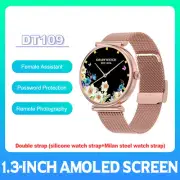 Fashion Lady Smart Watch HD AMOLED Screen Bluetooth Phone Call Fitness Tracker