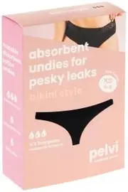 PELVI Leakproof Underwear Bikini Black XS