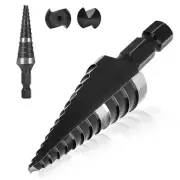 Step Drill Bits, 1/8" to 1/2", Cobalt Drill Bit, Heavy Duty for Stainless Ste...