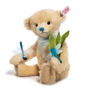 New Steiff Germany LTD Stuffed Summer Festival Vanilla Bear & Dragonflies 673979
