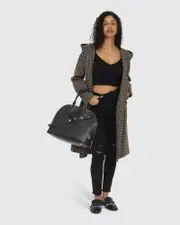 [Belle & Bloom] Walk This Way Wool Blend Oversized Coat - Camel Check