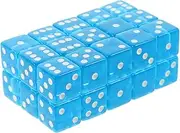 UPKOCH 30pcs Acrylic Game Dice Sided Rounded Corner Dice Props for Board Games Lightweight for Parties Home Use