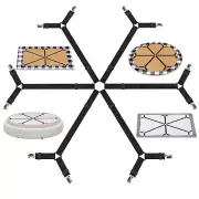 6-Side Bed Sheet Fastener Holder Strap Fitted Sheet Suspenders Grippers