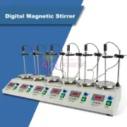 6 Heads Multi unit Digital Thermostatic Magnetic Stirrer Hotplate Mixer HJ-6A！