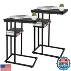 Yoobure C Shaped End Table Set of 2, Side Table Living Room, Couch Tables Tha