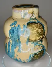 Handmade Clay Pottery Vase Martian Surface Color & Texture