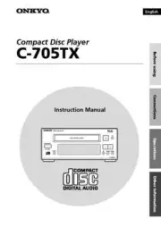 Onkyo C-705TX CD Player Owners Manual