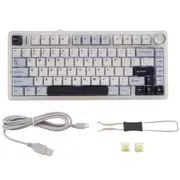 AULA F75 80 Mechanical Keyboard Hot-Swap Wireless Keyboard Bluetooth Wireless PBT Gaming Keyboard As Shown