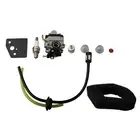 Carburetor 1set Parts Accessories Primer SparkBulb String Trimmer Fuel