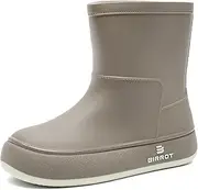 [YUHITYGZGS] Rain Boots for Women, Lightweight Waterproof Rubber Boots, Anti-Slip Chelsea Womens Rain Boots, Stylish Mid Heel Ankle Garden Booties with Comfy Insoles for Outdoor