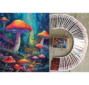 Playing Cards (Poker Deck 54 Cards) PSYCHEDELIC MUSHROOMS Vintage Cool Art 153