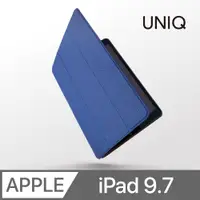 在飛比找PChome24h購物優惠-UNIQ 輕薄三折可立式 帶筆槽平板皮套(iPad 9.7吋