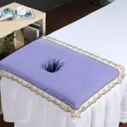 Spa Massage Table Head Cover Sheet Massage Bed Coverlet With Hole For Beauty ABE