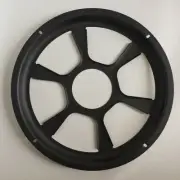 12" DJ Car Speaker Cover Black Steel Mesh Subwoofer Grill Cover Frosting Finish