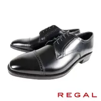 在飛比找momo購物網優惠-【REGAL】時尚橫飾德比紳士皮鞋(黑色 W41B-BL)