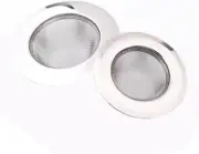 Drainage Filter, Stainless Steel Sink Filter, 2 Pcs Fine Mesh Sink Strainer for